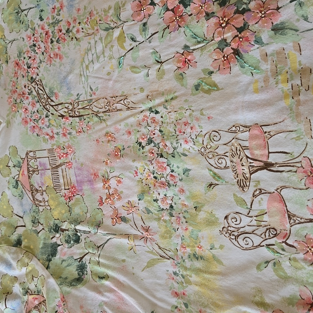 Short Sleeve Colorful Floral Top - Picture 6 of 8